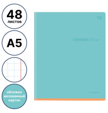Тетрадь общая BG "Тиффани", А5, 48 листов в клетку, soft-touch ламинация, на скрепке
