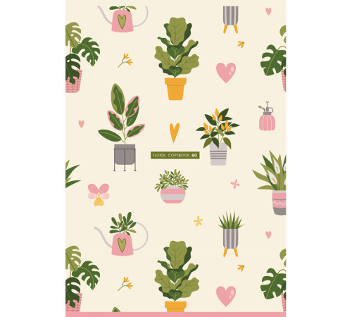 Тетрадь общая BG "Весна", А4, 80 листов в клетку, на скрепке