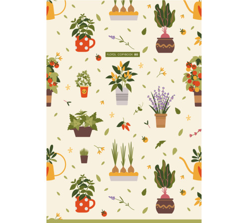 Тетрадь общая BG "Весна", А4, 80 листов в клетку, на скрепке