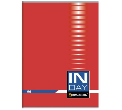 Тетрадь общая BRAUERG "Inday", А4, 96 листов в клетку, на скрепке