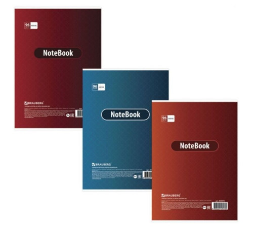 Тетрадь общая BRAUERG "Замки", А4, 96 листов в клетку, на скрепке