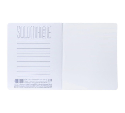 Тетрадь общая Hatber " Шафран", А5, 48 листов в клетку, soft-touch, ламинация, на скрепке