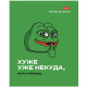 Тетрадь общая Hatber "Лягушонок Пепе", А5, 48 листов в клетку, картон, на скрепке, ассорти