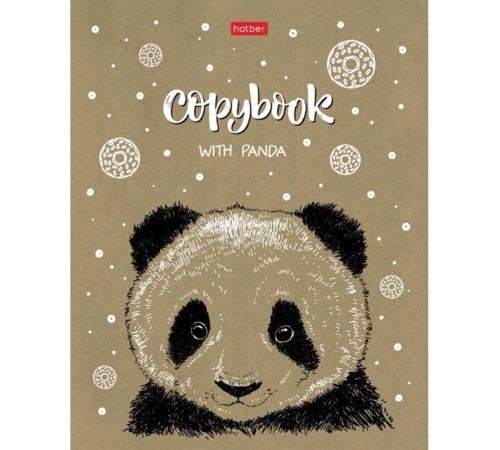 Тетрадь общая Hatber "Милые зверьки", А5, 48 листов в клетку, крафт-картон, на скрепке, ассорти