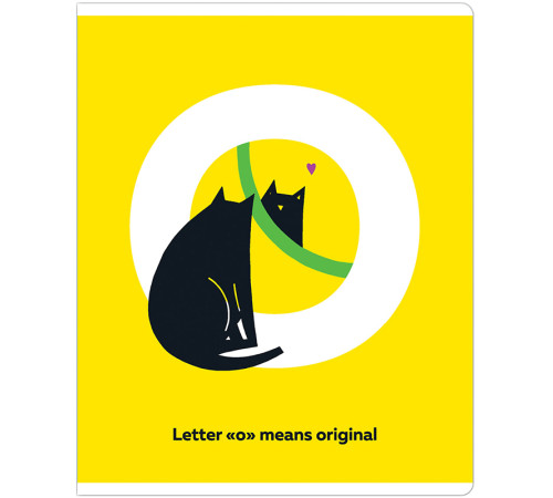 Тетрадь общая MESHU "Сhatty cat", А5, 48 листов в клетку, матовая ламинация, выб. лак, на скрепке