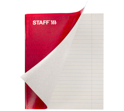 Тетрадь общая STAFF "Конструктив", А5, 48 листов в линейку, эконом, на скрепке