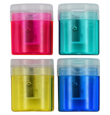 Точилка BASY пластмассовая, с прозрачным контейнером