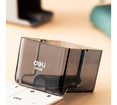 Точилка DELI механическая, с контейнером, экстра-острое лезвие