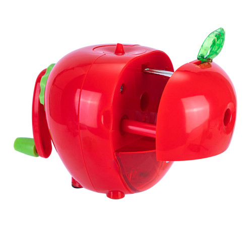 Точилка DELI механическая, с контейнером, яблоко, ассорти 