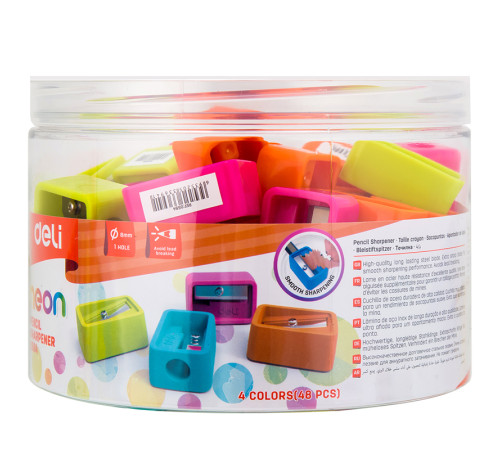 Точилка DELI пластмассовая, 1 лезвие