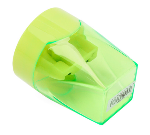 Точилка DELI пластмассовая, 2 отверстия, с контейнером