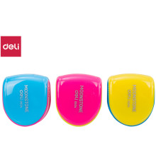 Точилка DELI пластмассовая, с  контейнером