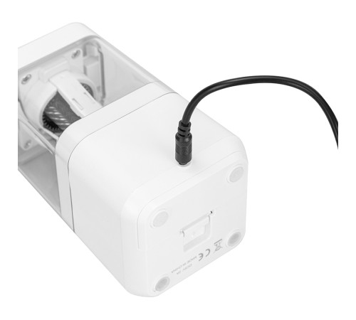 Точилка DELI "71202" электрическая, с контейнером, белая