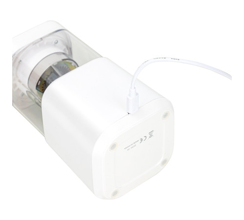 Точилка DELI "71203" электрическая, автоматическая с контейнером, белая