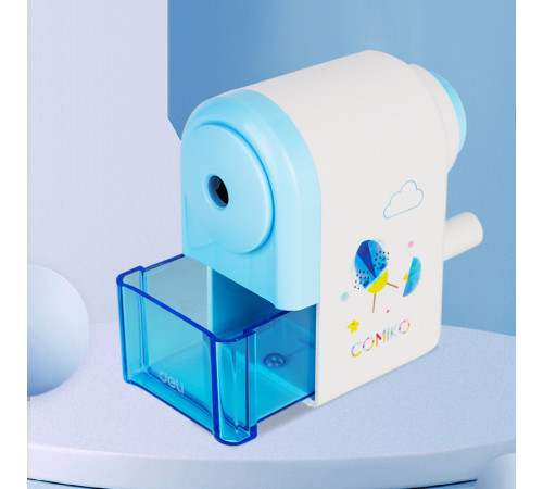 Точилка DELI "Comiko" механическая, с контейнером, ассорти 