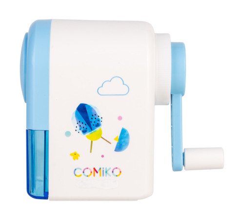 Точилка DELI "Comiko" механическая, с контейнером, ассорти 