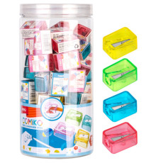 Точилка DELI "Comiko" пластмассовая, 1 лезвие