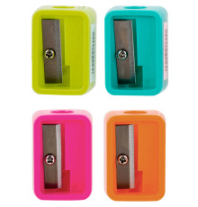 Точилка DELI "i Select" пластмассовая, 1 лезвие, ассорти