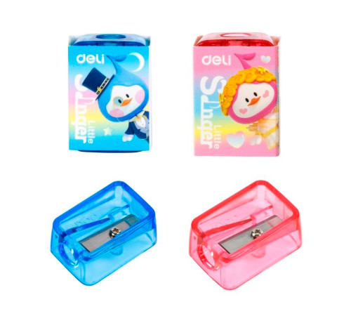 Точилка DELI "Little Singer" пластмассовая, 1 лезвие