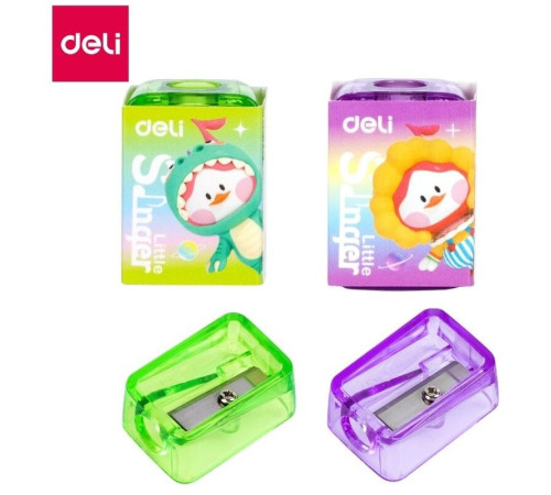 Точилка DELI "Little Singer" пластмассовая, 1 лезвие