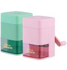 Точилка DELI "Macaron" механическая, с контейнером, ассорти