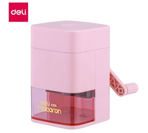 Точилка DELI "Macaron" механическая, с контейнером, ассорти