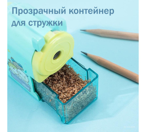 Точилка DELI "Mi You" механическая, с контейнером, ассорти