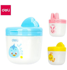 Точилка DELI "R01300" пластиковая, с контейнером, ассорти