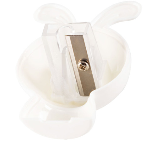 Точилка DELI "Rabbit" пластиковая, 1 отверстие с контейнером, ассорти