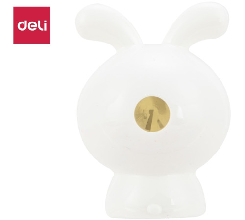 Точилка DELI "Rabbit" пластиковая, 1 отверстие с контейнером, ассорти