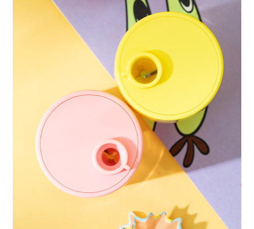 Точилка DELI "SpongeBob", с контейнером, ассорти