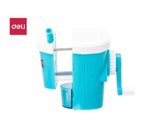 Точилка DELI "Стакан" механическая, с контейнером, ассорти 