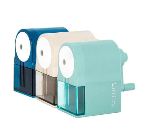 Точилка DELI "Uspire" механическая, с контейнером, белая 