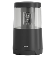 Точилка DELI "VA5" электрическая, с контейнером, черная