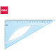 Треугольник Deli (60 градусов, 21 см), тонированная, голубой