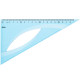 Треугольник Deli (60 градусов, 21 см), тонированная, голубой