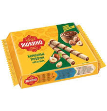 Трубочки вафельные Яшкино «Ореховые», 190 гр.