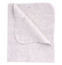 Тряпка для мытья пола ЛАЙМА, 100% хлопок, 190 г/м2, 80х100 см, белая