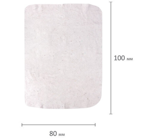 Тряпка для мытья пола ЛАЙМА, 100% хлопок, 190 г/м2, 80х100 см, белая