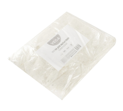 Тряпка для мытья пола техническая Vega, 80х100 см, хлопок, белая