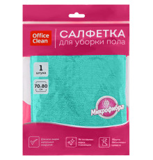 Тряпка-салфетка для пола OfficeClean "Премиум",  зеленая,  70*80см, микрофибра,