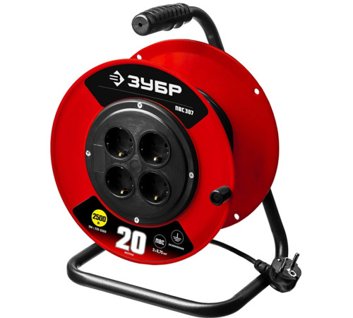 Удлинитель на катушке ЗУБР 20 метров