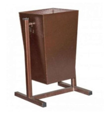 Урна металлическая, 240x240x500 мм