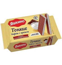Вафли Яшкино «Какао и молочный крем», 144 гр.