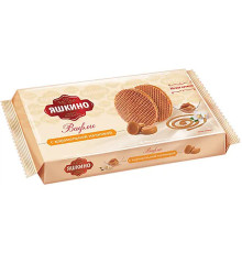 Вафли Яшкино с карамельной начинкой, 165 гр.