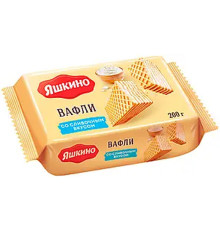Вафли Яшкино «Сливочные», 200 гр.