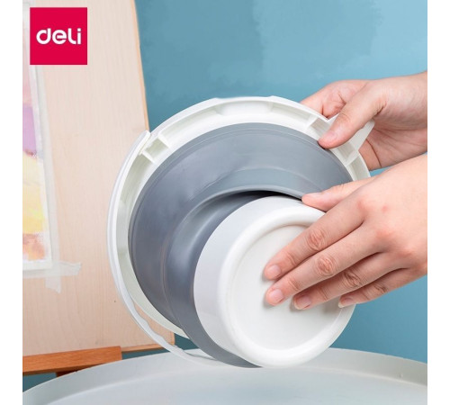 Ведерко DELI, для мытья кистей, складное