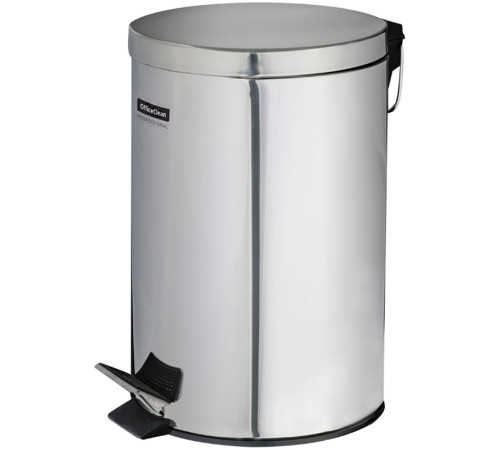 Ведро-контейнер для мусора OfficeClean Professional, нержавеющая сталь, хром, 12л.