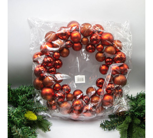 Венок новогодний "Blazing berries", 33см