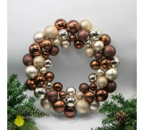 Венок новогодний "Shards", 33см